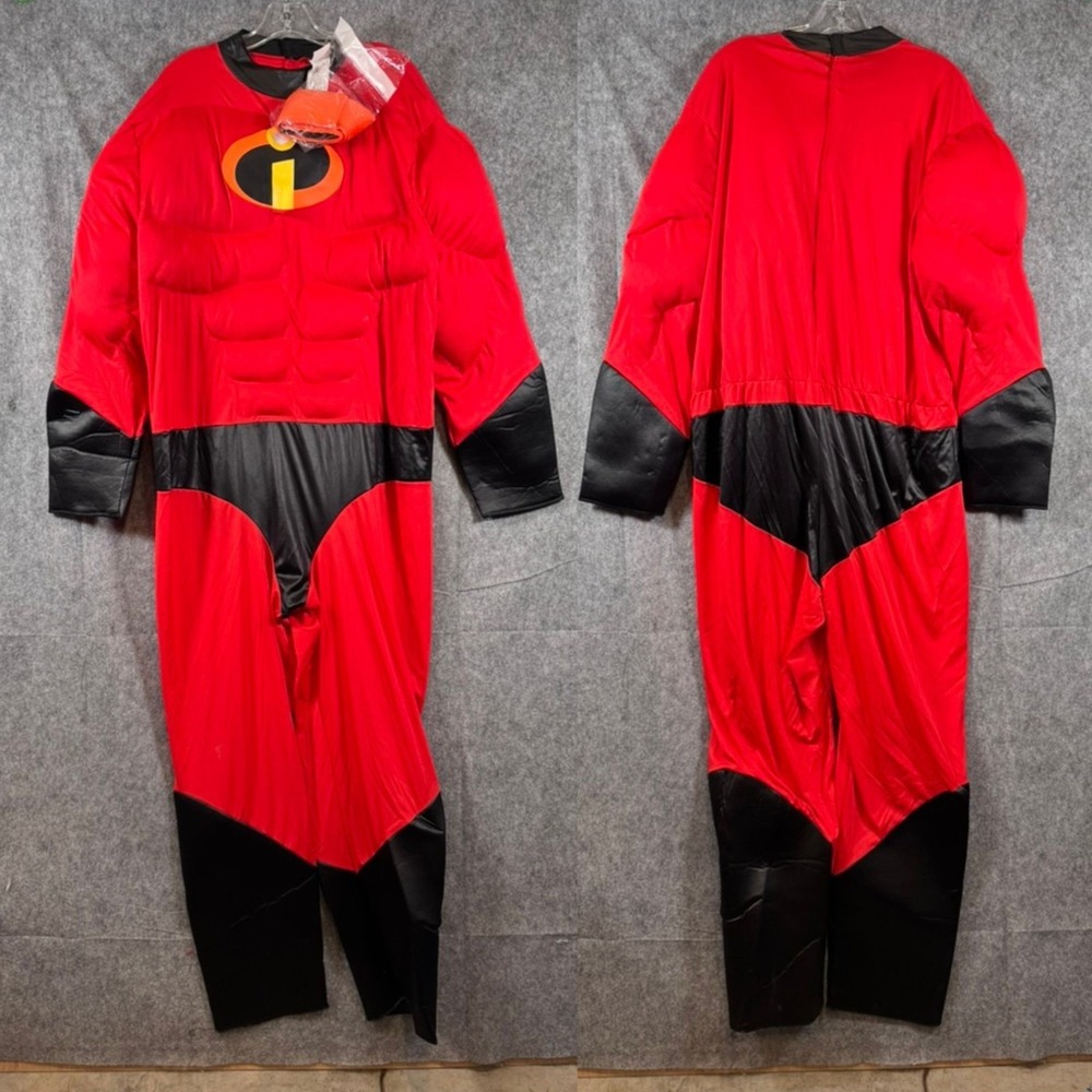 Disney Pixar Mr. Incredible Costume Deluxe Muscle Men XXL Halloween Suit